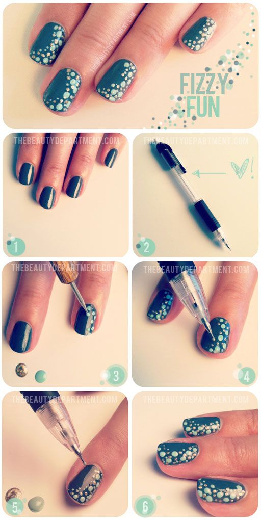 easy nails designs step by step