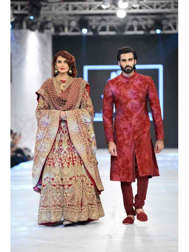 Pakistani Bride Groom Dresses Combination 14 Fashioneven 