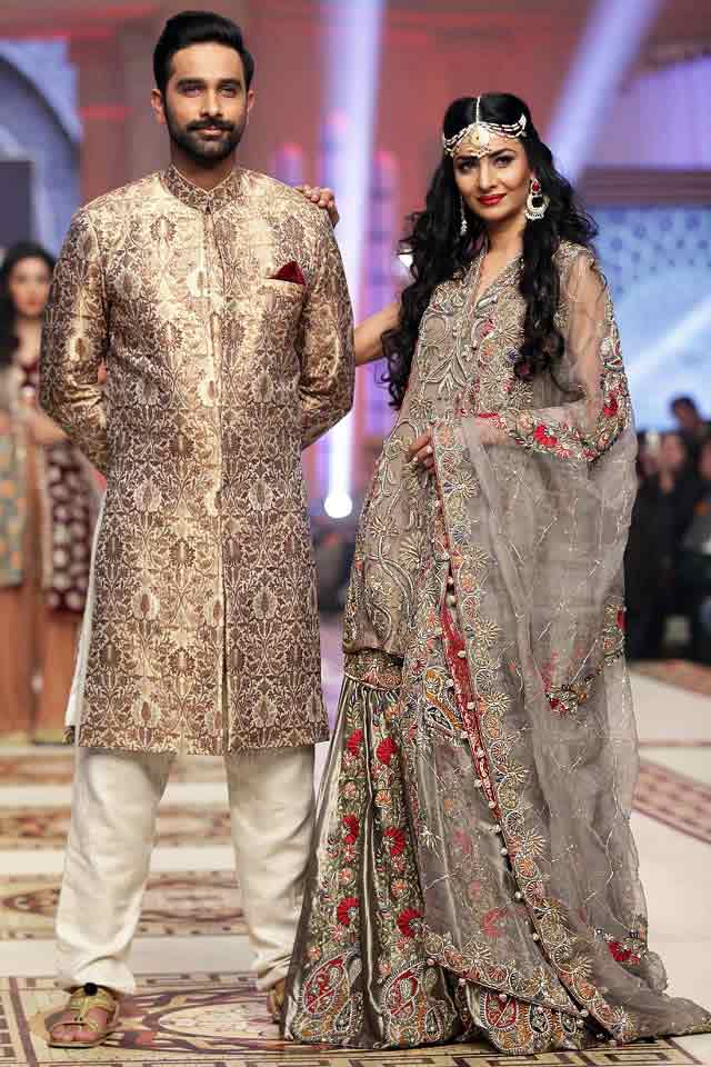 Pakistani Bride Groom Dresses Combination 23 Fashioneven 