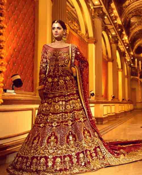 bridal dresses pakistani 2018 in red colour