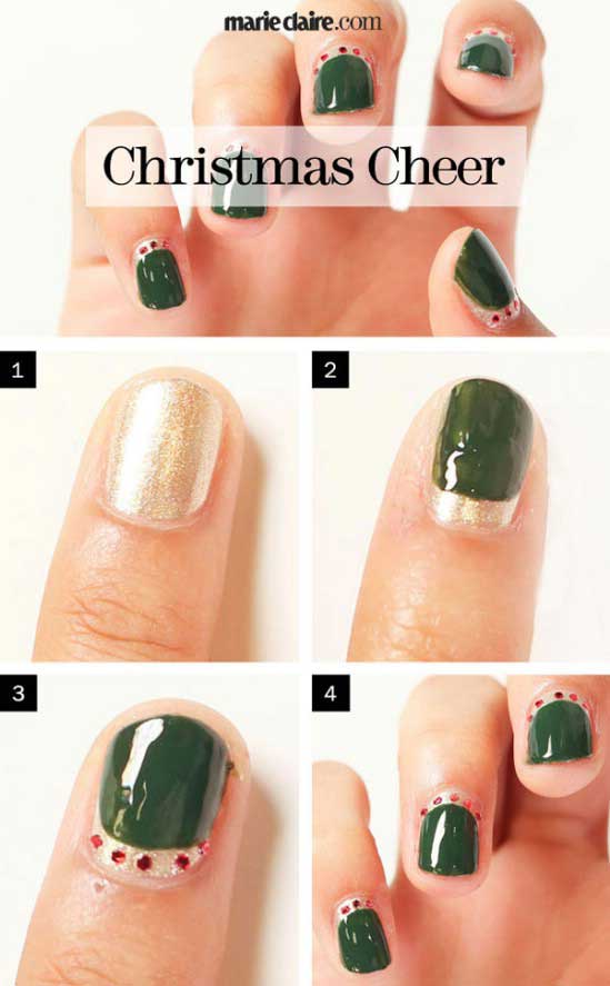 Easy Christmas Nail Designs Tutorials 2023-24 Step By Step | FashionEven